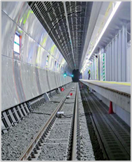 線増立体交差工事 完成風景(下北沢駅部)